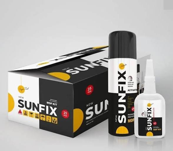 چسب ۱۲۳ سان فیکس مشکی کارتن ۲۵ عددی